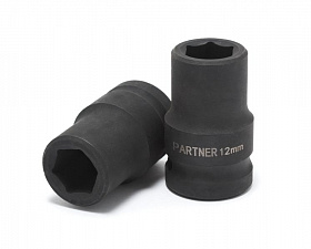 На сайте Трейдимпорт можно недорого купить Головка ударная, 9мм (6гр) 1/2" Partner PA-44509. 